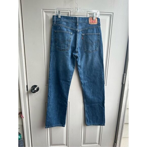 Levi's Men's 514 Cotton Blue Medium Denim Wash Classic Straight Fit Jeans Sz 18R - Picture 2 of 4